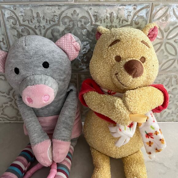 Scentsy Buddy Baby Sidekick Plush Winnie The Pooh & Pippy the Pig - Picture 2 of 5